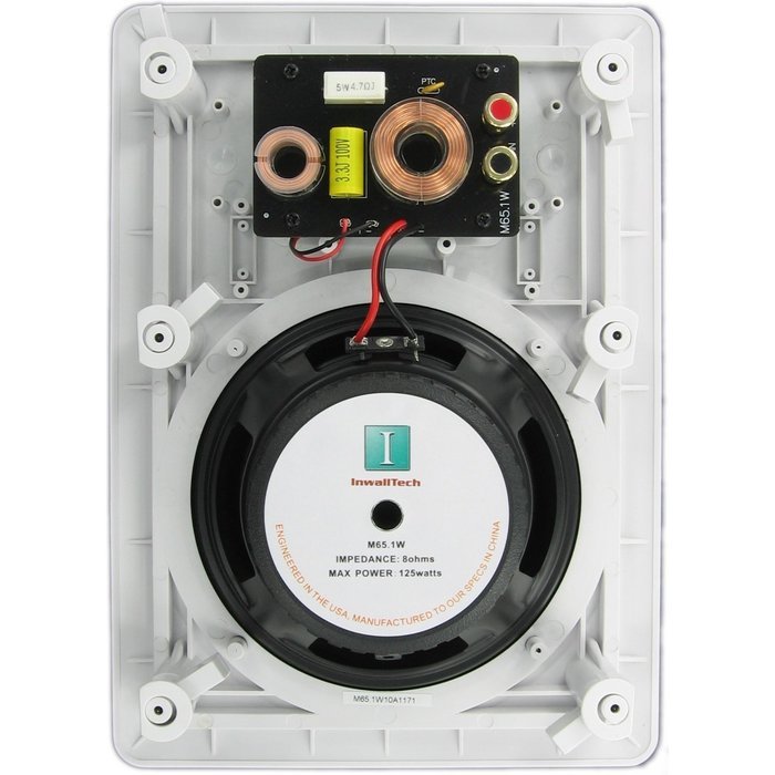 Inwalltech M65.1W - 6 1/2" Aluminum Flush Mounted In Wall Speakers N2