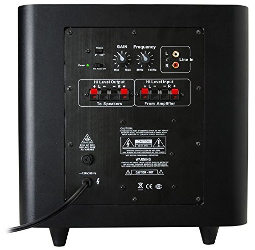 Dayton Audio SUB-800 8-Inch 80 Watt Powered Subwoofer (Black)