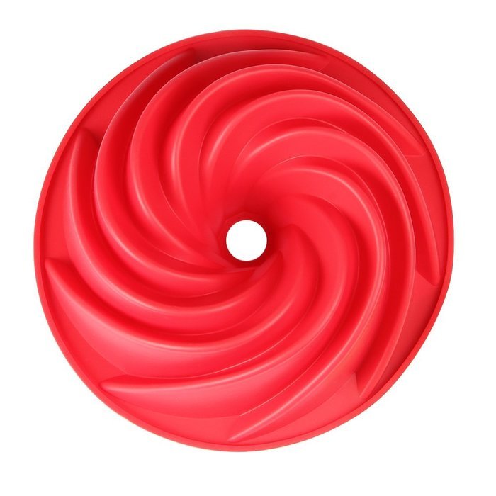 Freshlove Silicone Fluted Mold Bunt Pan-spiral (10*59 Inch) N2