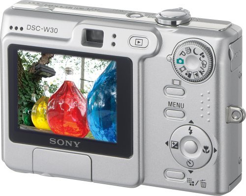 Sony Cybershot DSCW30 6MP Digital Camera with 3x Optical Zoom N3