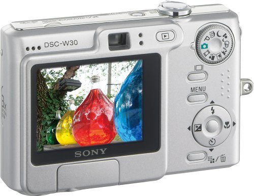 Sony Cybershot DSCW30 6MP Digital Camera with 3x Optical Zoom N4