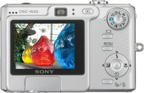 Sony Cybershot DSCW30 6MP Digital Camera with 3x Optical Zoom N5