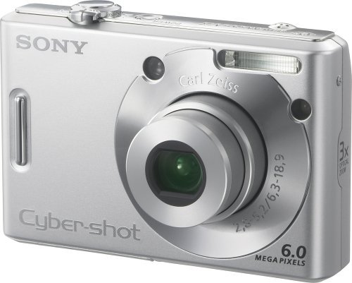 Sony Cybershot DSCW30 6MP Digital Camera with 3x Optical Zoom N6