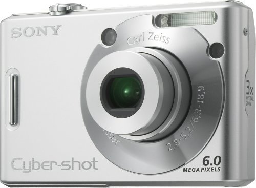 Sony Cybershot DSCW30 6MP Digital Camera with 3x Optical Zoom N7
