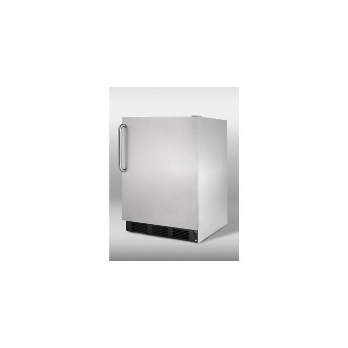 5.1 cu. ft. Stainless Steel Built-in Refrigerator/Freezer w/ Dual Evaporator CT66BCSS by Summit