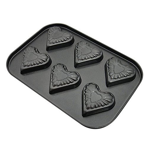 YOFAN Steel Nonstick 6-Cavity Cake Pan , Cake Mold (BEARS) N7