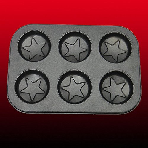 YOFAN Steel Nonstick 6-Cavity Cake Pan , Cake Mold (BEARS) N8
