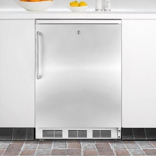 Summit Ff6lbisstb 5.5 Cu. Ft. Capacity Compact Refrigerator - Stainless Steel N2