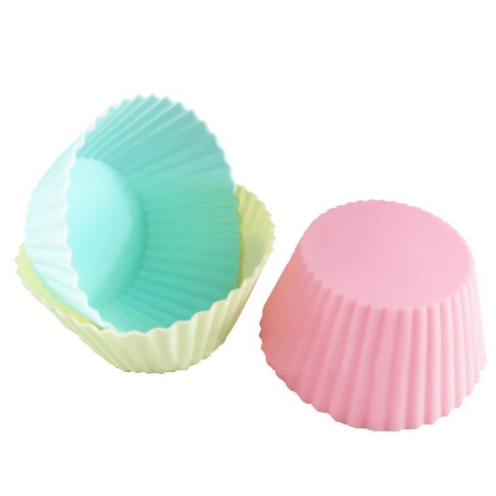 Unichart Small Food Safety Grade Silicone Cake Ice Cream Mold DIY Baking Kitchen Tools 10 Items Together Colors... N3
