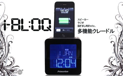 Princeton Technology FM radio with alarm function with speaker iBLOQ chocolate PSP-BQC (Japan Import) N2