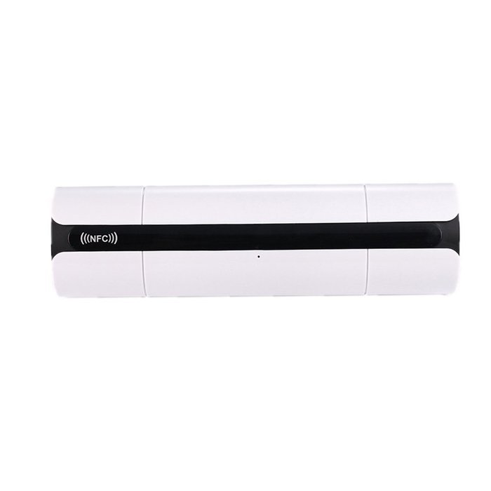 FOXNOVO Bluetooth Speaker, Touch Control Screen Hands-free USB Flash Disk,TF card NFC(White) N3