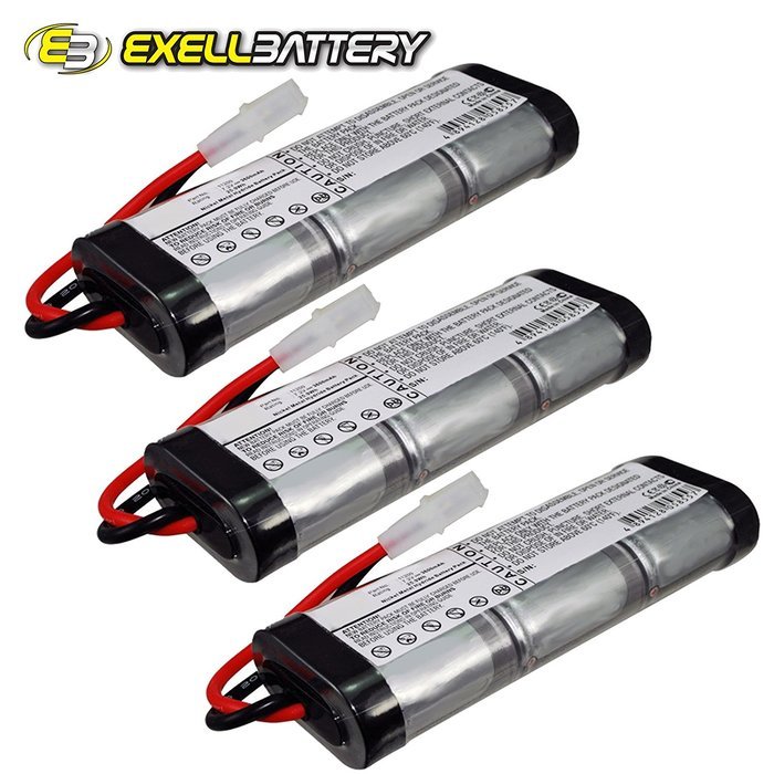 3x Exell Ni-MH 7.2V Battery Fits iRobot Looj 11200 12101 130 13501 150 Vacuums