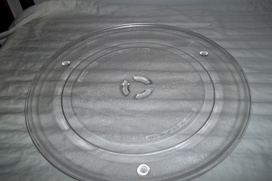 Sharp Microwave Plate Part# NTNTA057WRE0 10 5/8"with Center Prongs