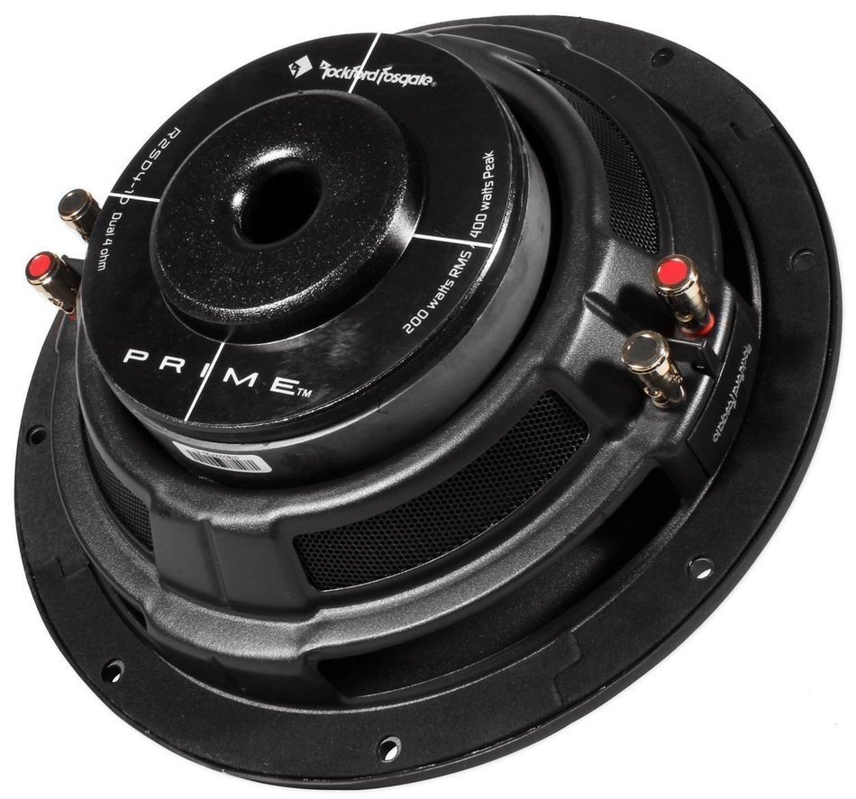 Rockford Fosgate R2SD4-10 10" 400W 4 Ohm Subwoofer + Slim Sub Enclosure Box N6