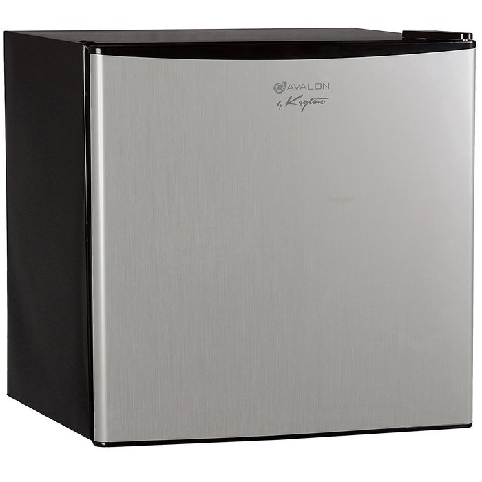 Avalon by Keyton Compact Single Door Refrigerator & Freezer- 1.6 Cubic Feet, Compact, Adjustable Legs, - UL &... N2