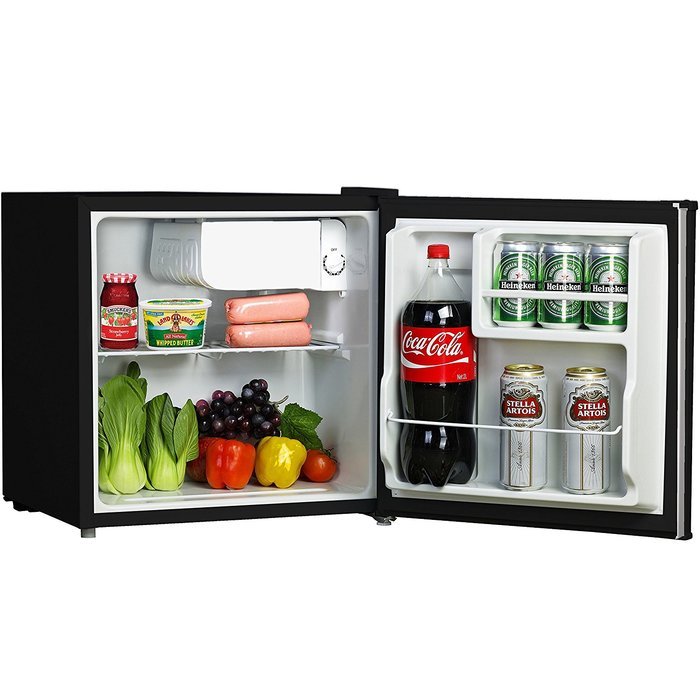 Avalon by Keyton Compact Single Door Refrigerator & Freezer- 1.6 Cubic Feet, Compact, Adjustable Legs, - UL &... N3