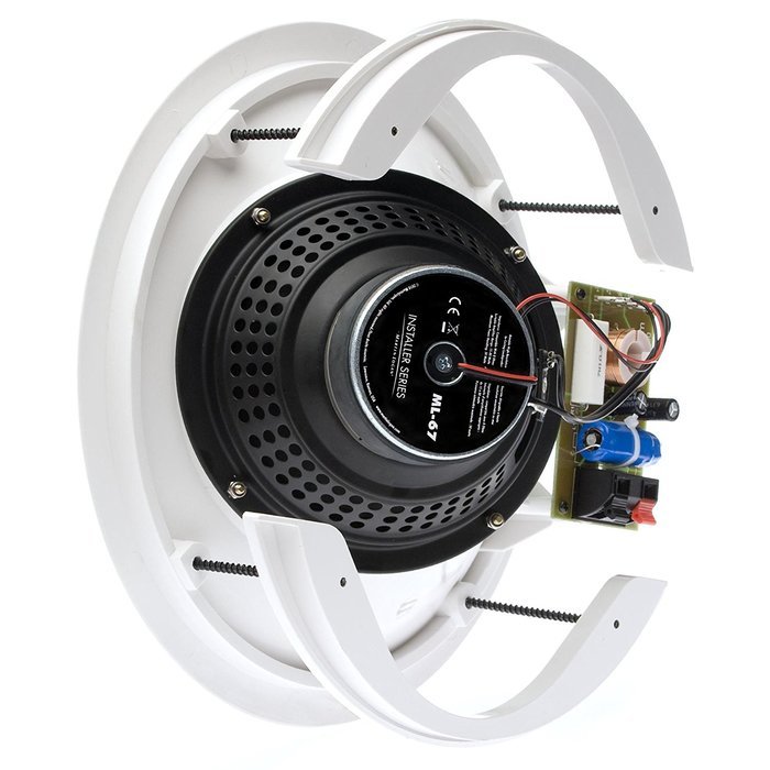 MartinLogan ML-67 Aimable Round In-Ceiling speaker, each(Paintable White) N6