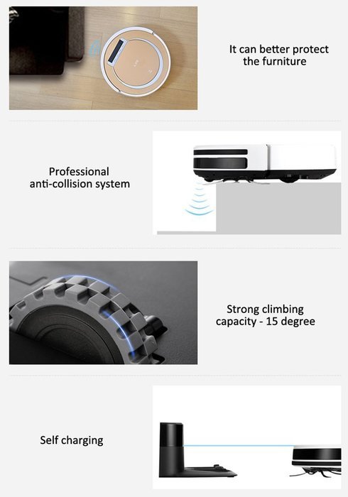 ILIFE X5 Smart Robotic Vacuum Cleaner, Tyrant Gold