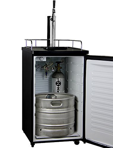Kegco K199B-G Guinness&reg; Dispensing Kegerator with Black Cabinet and Door N5