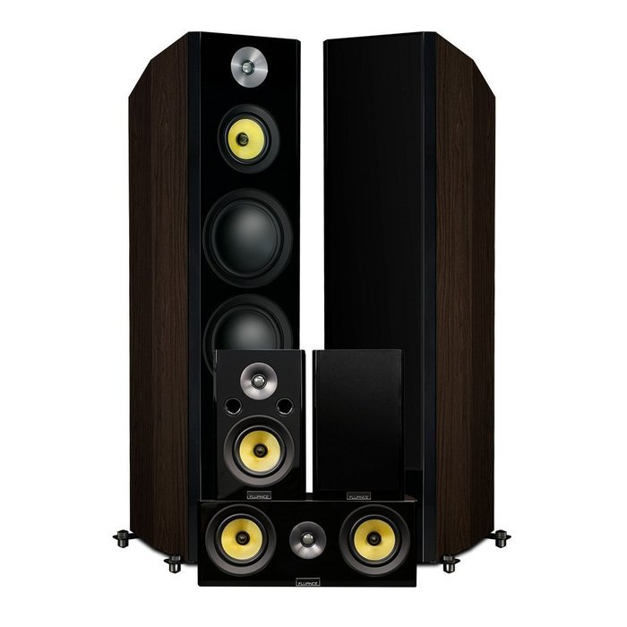 Fluance Signature Series Hi-Fi 5.0 Surround Sound Home Theater Speaker System Including Three-way Floorstanding... N9