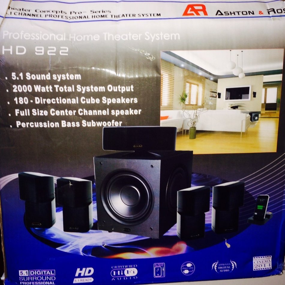 Ashton & Ross HD-922 Professional Home Theatre System N2