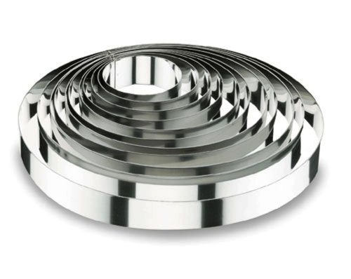 Lacor-68512-ROUND CAKE RING 12x4,5 CM.- STNLS