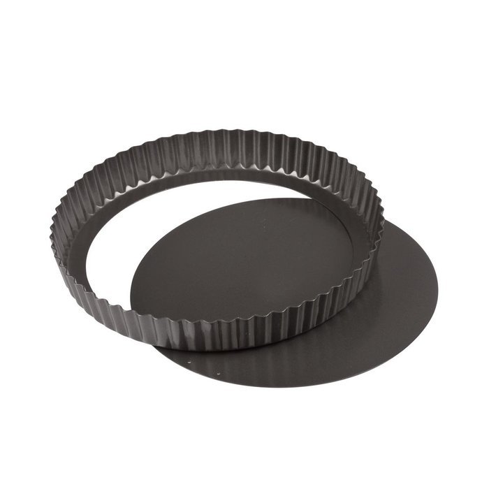 FortheChef's Deluxe Non-Stick Carbon Steel Professional 10" Quiche / Tart Pan N2