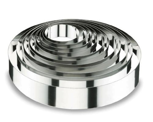 LACOR 68414 ROUND CAKE RING 14x4 CM.- STNLS