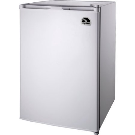 Igloo FR464 4.5 cu. ft. CFC-Free, Compressor Cooling, Flush-Back Design Refrigerator and Freezer, Acrylic, White... N2