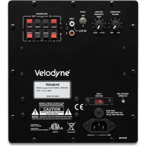 Velodyne 80-IMPMINIW Impact Mini 6.5-Inch Subwoofer (White Vinyl) N3