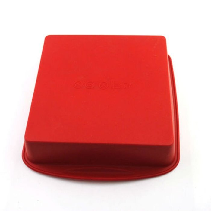 New 7.3&times;1.6 inch Food Grade Silicone Square Bread Cake Mold Baking Pan N7