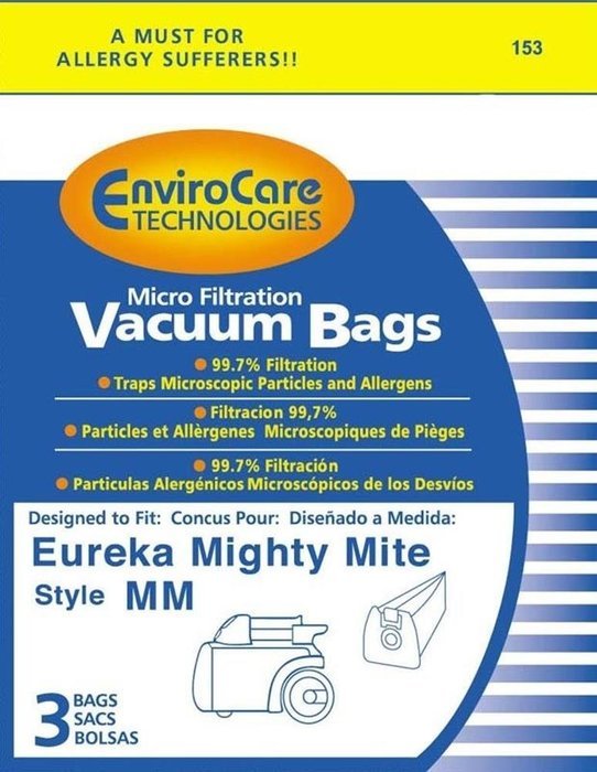 Vacuum Parts & Accessories Eureka Type MM Mighty Mite Canister Vacuum Cleaner Bags # 60295B
