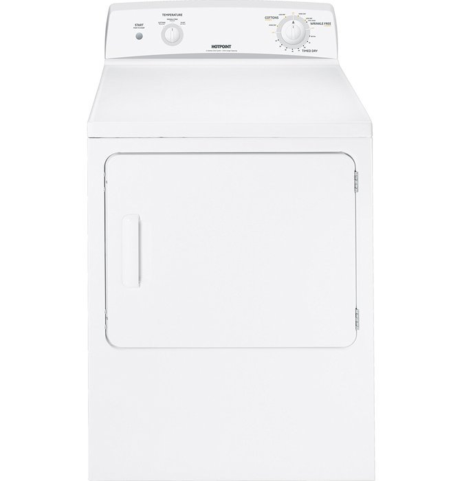 Hotpoint HTDX100EMWW 6.0 Cu. Ft. White Electric Front Load Dryer