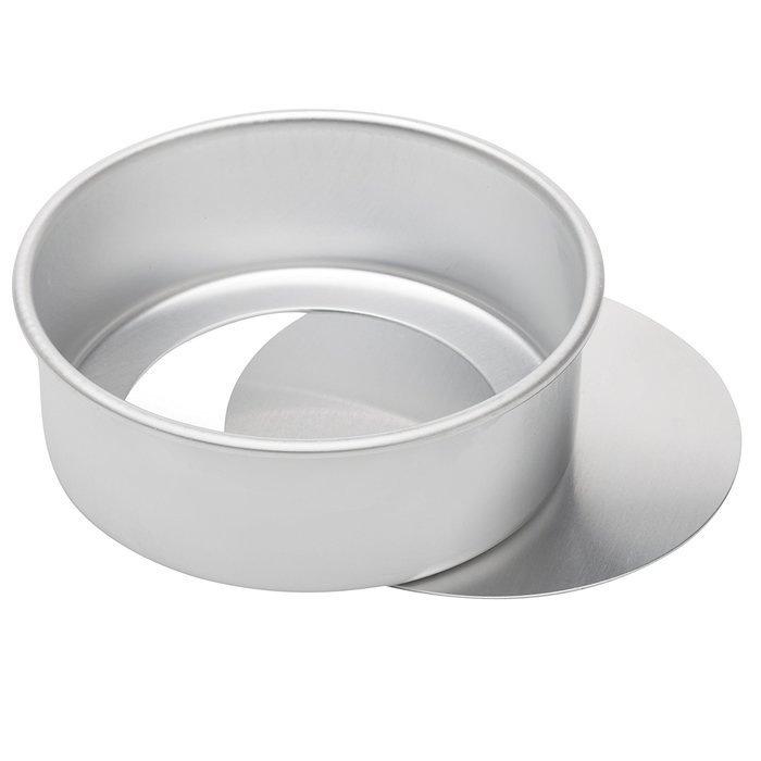 Ateco Aluminum Cake Pan with Removable Bottom, 6 by 3-Inch, Round N3