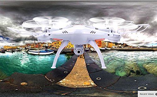 High quality Syma X5SW FPV RC Quadcopter Drone with WI-FI HD 2.4G 6-Axis Camera Drones RC Helicopter with 5 Battery... N9