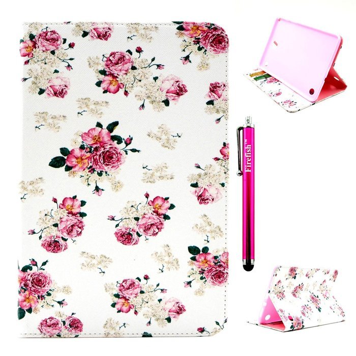 Tab A 9.7 Case, Firefish Kickstand Feature High Quality PU Leather Wallet with Card Slots Damage Resistance Case... N27