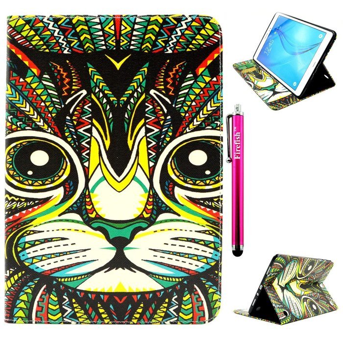 Tab A 9.7 Case, Firefish Kickstand Feature High Quality PU Leather Wallet with Card Slots Damage Resistance Case... N33