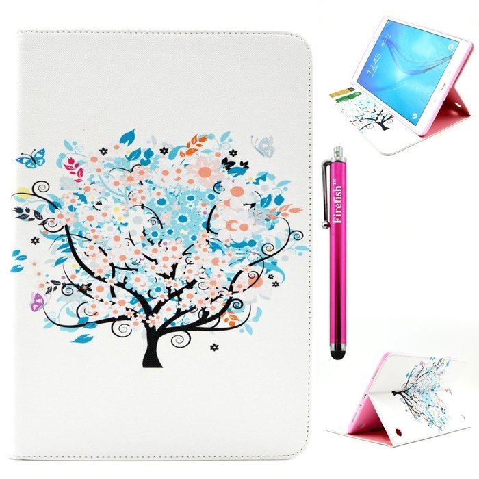 Tab A 9.7 Case, Firefish Kickstand Feature High Quality PU Leather Wallet with Card Slots Damage Resistance Case... N39
