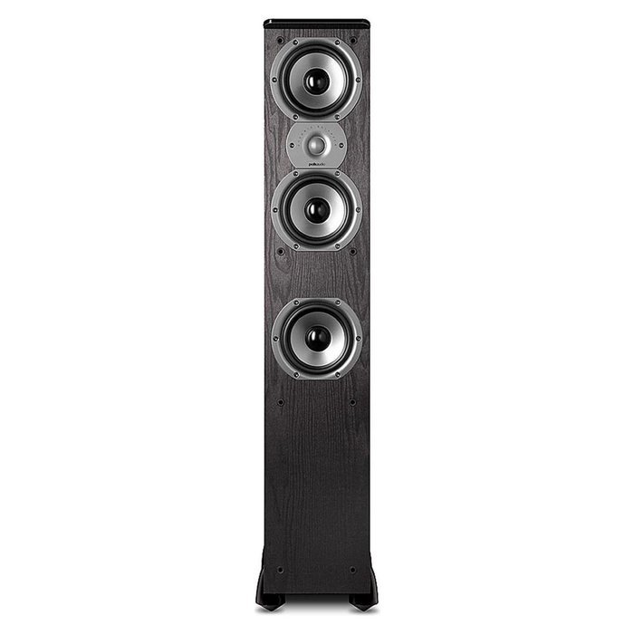 Polk Audio TSi400 4-Way Tower Speakers with Three 5-1/4" Drivers - Pair (Black) N4