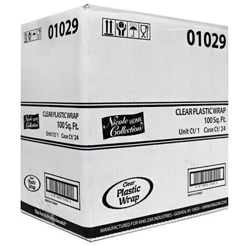Nicole Home Collection Plastic Wrap, 100 Square Feet, Clear N2