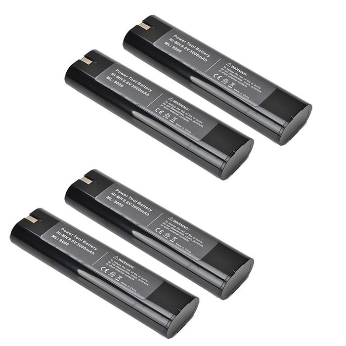 4 x 3000MAH 9.6V Battery for MAKITA 9000 9001 9002 9033 9600 632007-4 191681-2 N2