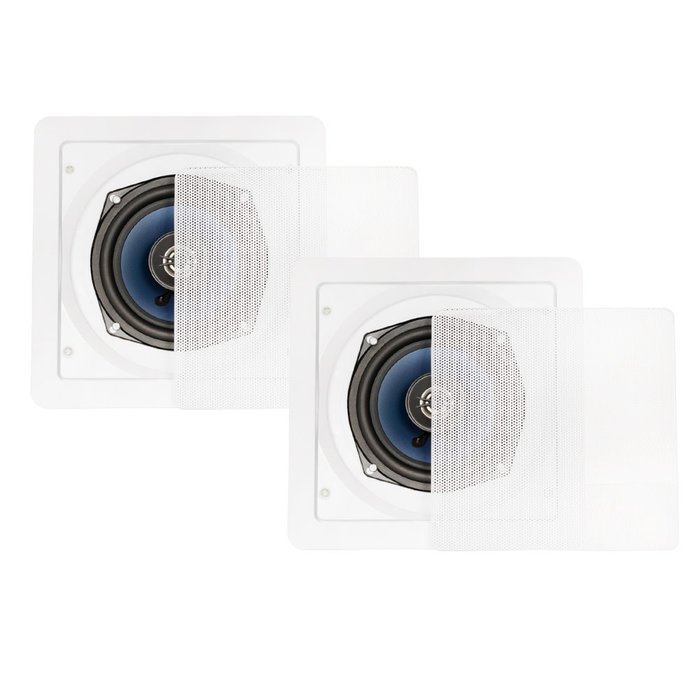 Blue Octave Home LS52 Square In-Ceiling Speakers (White)