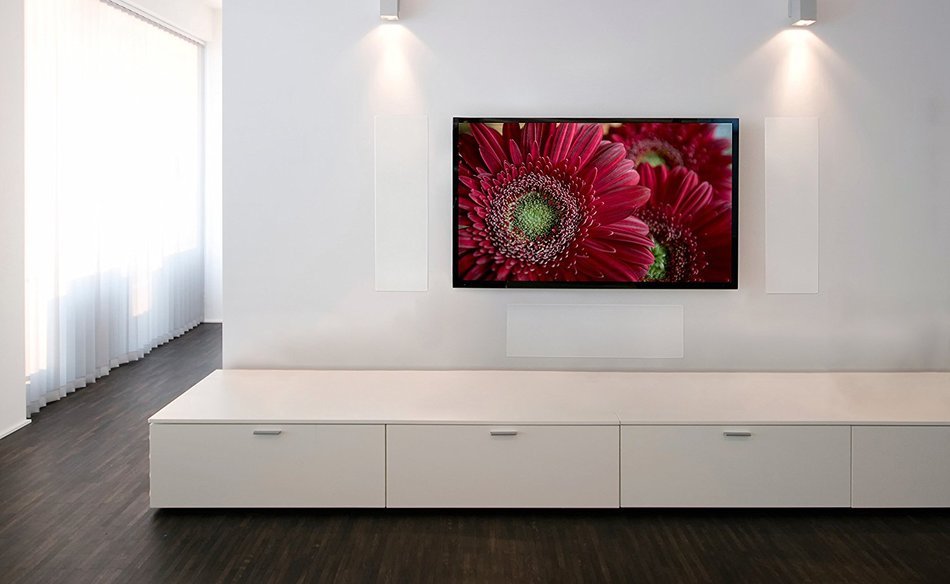 MartinLogan - Edge - High Performance In-Wall Speaker - Each - White N4