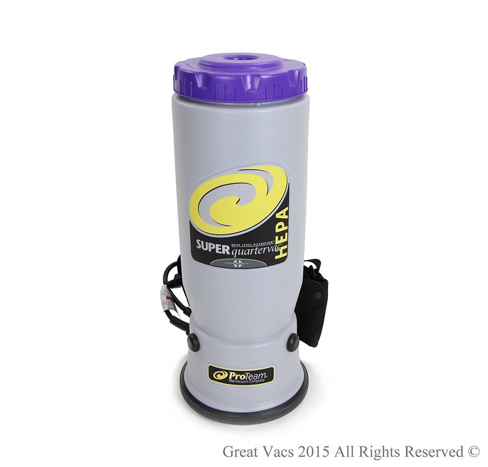 NEW Proteam Super QuarterVac Commercial Backpack Vacuum W. Head 6 qt Quarter Vac N3