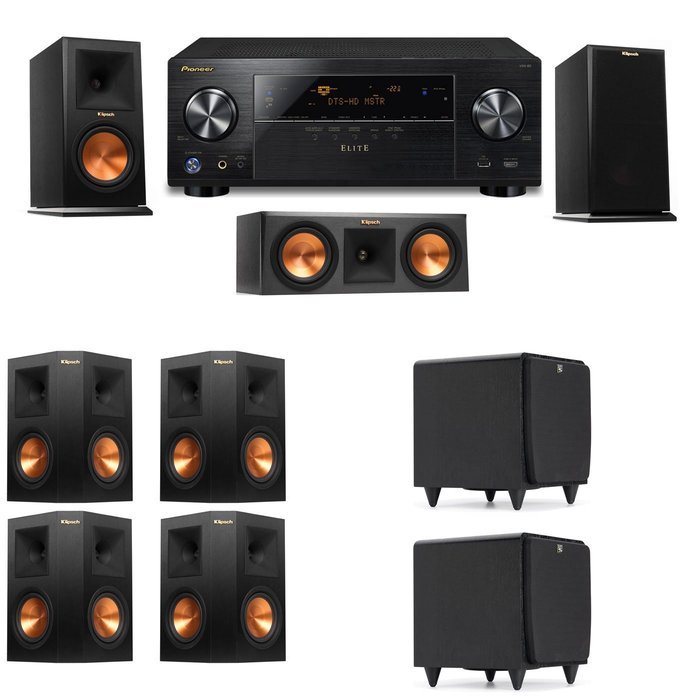 Klipsch RP-150M-E Monitor Speaker 7.2 SDS12 Pioneer Elite VSX 80