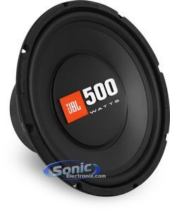 10" JBL CS Series Subwoofer w/ Sealed Box and Speaker Wire 10" Single 4-Ohm CS Series Car Subwoofer w/ 10" Sealed... N2