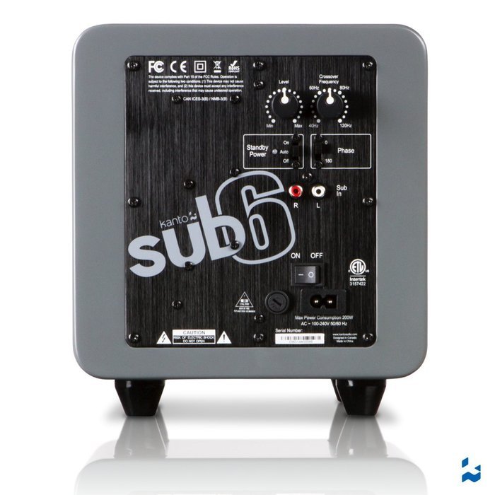 Kanto SUB6GW Powered Subwoofer (Gloss White) N5