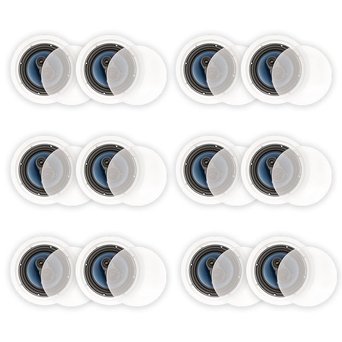 Blue Octave RC83 In Ceiling 8" Speakers 3 Way Home 4560 Watts New 6 Pair Pack RC83-6PR