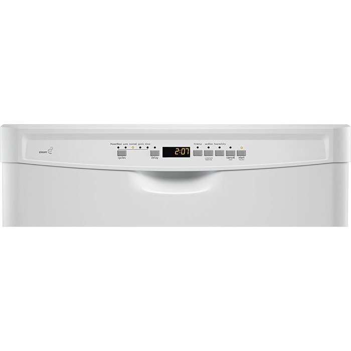 24" 50 dBA Control Dishwasher with 4-Blade Finish: White N4