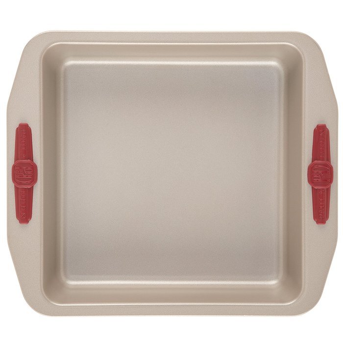 Paula Deen Signature Nonstick Bakeware with Red Grips 9-Inch Square Cake Pan N4